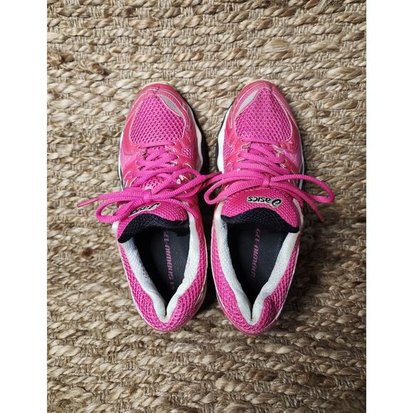 Asics Gel Nimbus 14 Pink Black Athletic Running Shoes Women's Size 7 T291N - Picture 9 of 11